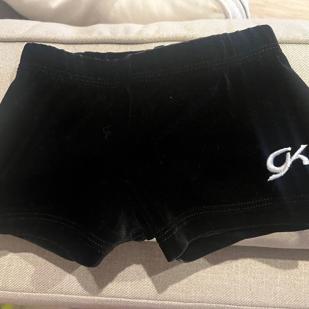 GK Elite Girls' Velvet Micro Mini Workout Shorts child’s medium